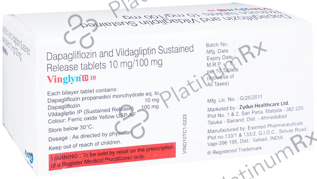 Vinglyn D 10/100mg Tablet 10s