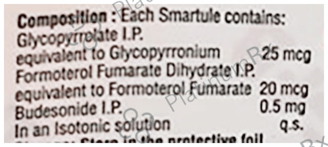 Nebzmart GFB 500/20/25mcg Smartules 5X2ml