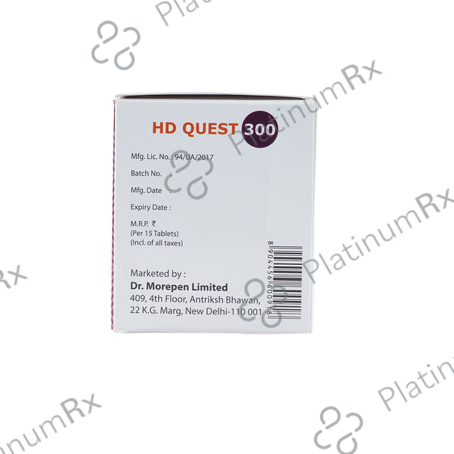 Hd Quest 300mg Tablet 15s