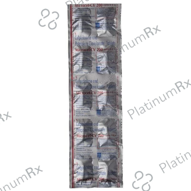 Microcef CV 200 200/125mg Tablet 10s