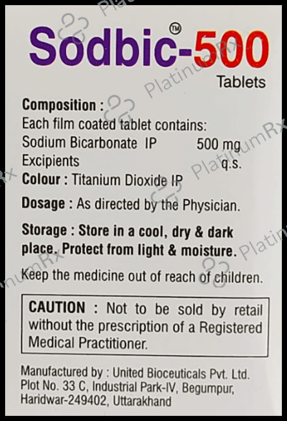 Sodbic 500mg Tablet
