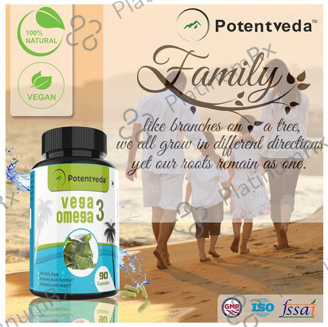 Potentveda Vega Omega 3 800mg Capsule 90s