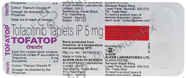 Tofatop 5mg Tablet 10s