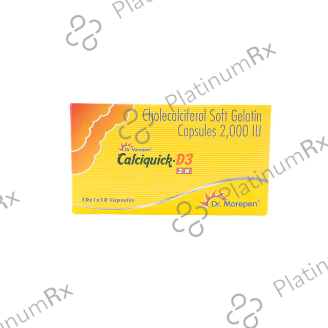 Calciquick D3 2k Capsule 10s