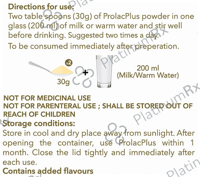 Evexia ProlacPlus Nutrition for Lactating Mothers Flavour Vanilla Powder 200 gm