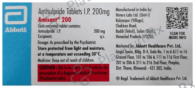 Amisant 200mg Tablet 10s