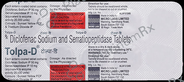 Tolpa D 50/10mg Tablet 10s