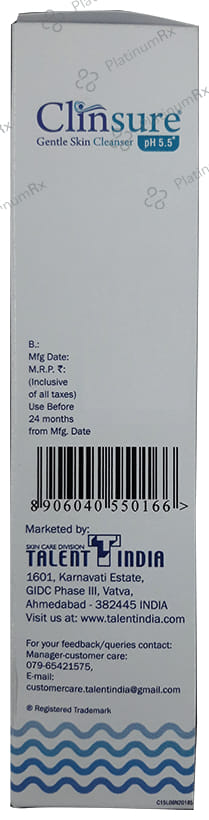 Clinsure Gentle Skin Cleanser 125ml