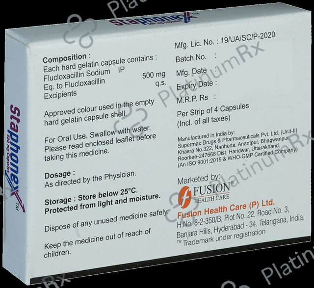 Staphonex 500mg Capsule 4s