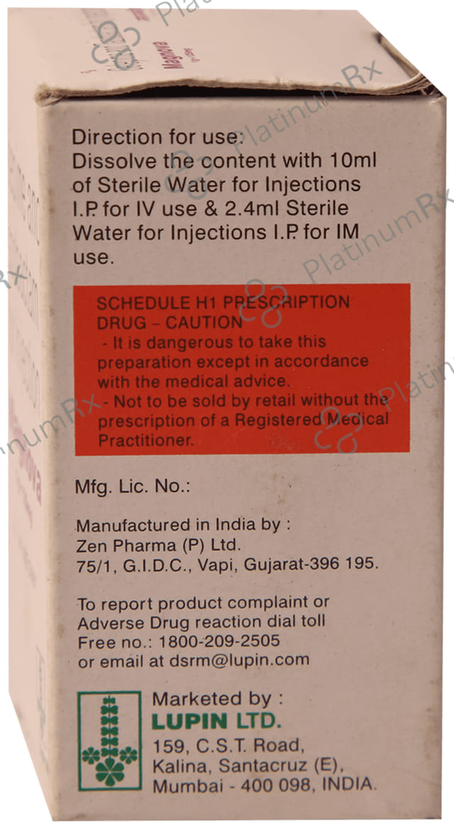 Magnova 1000/125mg Injection 1s