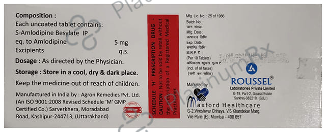 S-Amopress 5mg Tablet