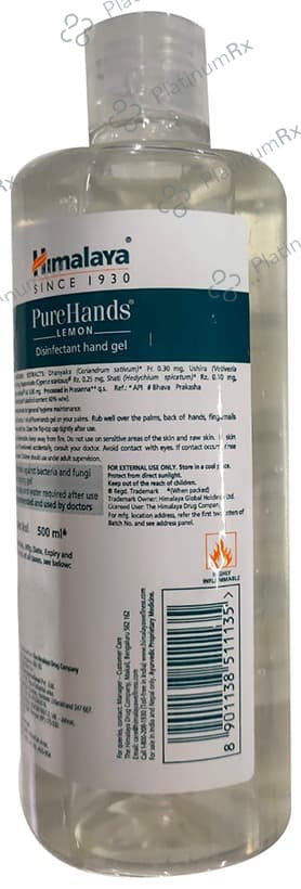 Himalaya Wellness Lemon Pure Hands Sanitizer 500ml