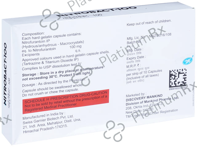 Nitrobact 100mg Capsule 10s