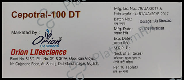 Cepotral 100mg DT Tablet 10s