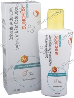 Suncros Sunscreen Lotion SPF 26 Gel 100ml