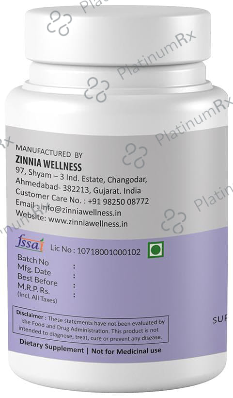 Zinnia Wellness Chaste Berry Extract Veggie Capsule