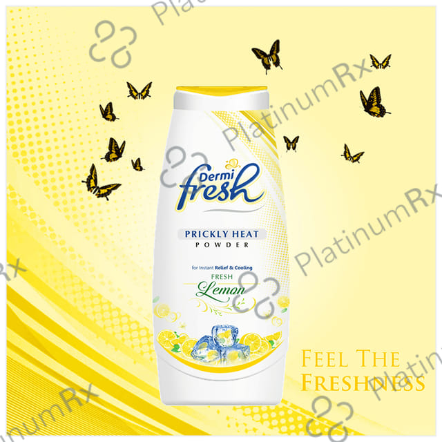Dermifresh Prickly Fresh Lemon Flavour Heat Powder 150gm