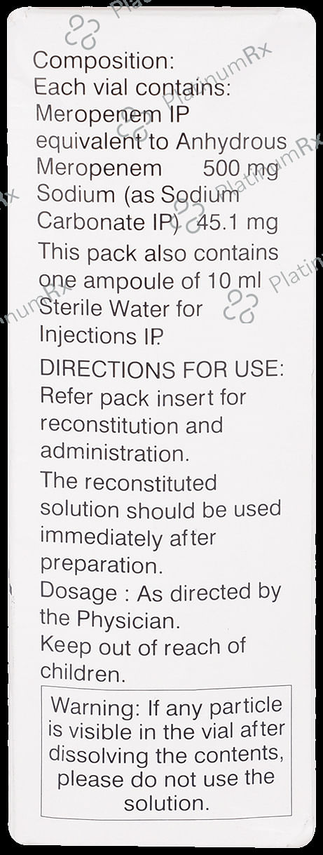 Mero 500mg Powder for Injection 1s