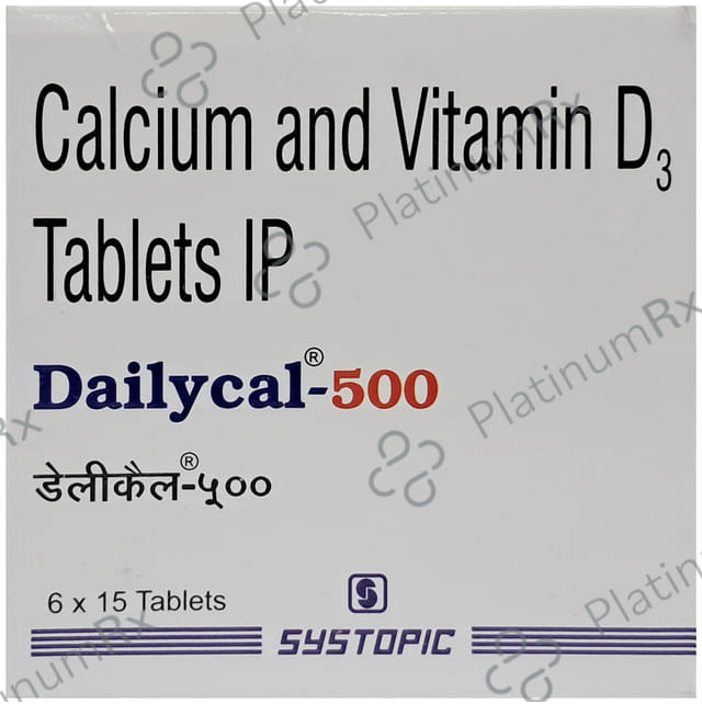 Dailycal 500mg/250IU Tablet 15s