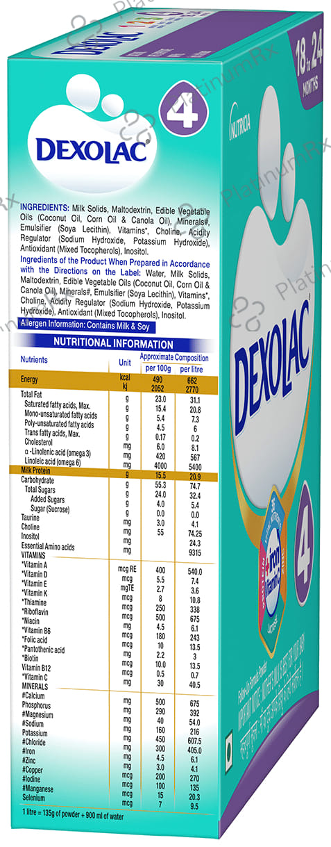 Dexolac 4 Follow Up Formula Stage 4 Powder 400gm