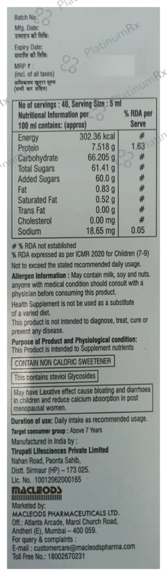 Zincitotal Oral Suspension 200ml