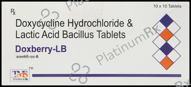 Doxberry LB 100mg/50M Tablet 10s