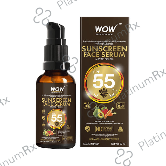 WOW Skin Science Sun Screen SPF 50 PA++ Face Serum 50ml