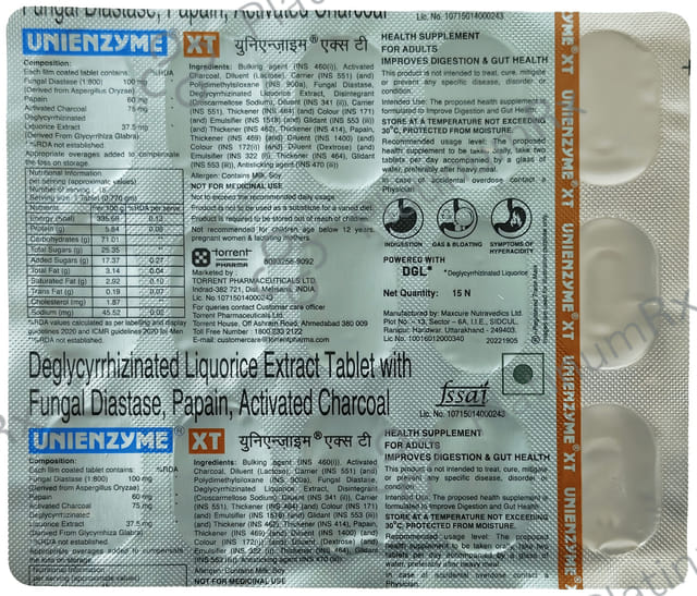 Unienzyme XT Tablet 15s