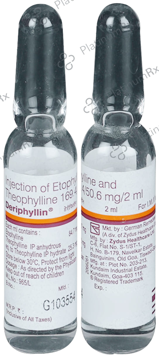 Deriphyllin 84.7/25.3mg Injection 2ml