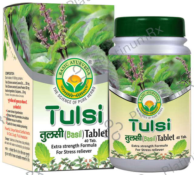 Basic Ayurveda Tulsi (Basil) Tablet