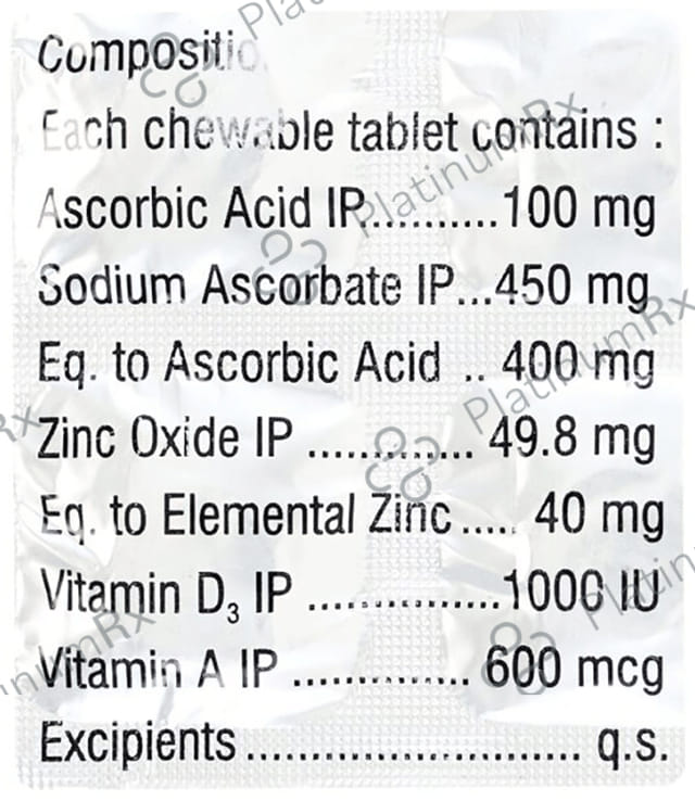 Zac-D Chewable Tablet