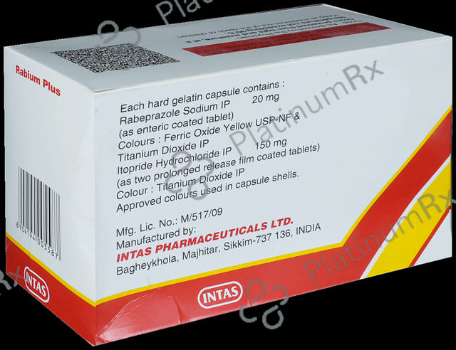 Rabium Plus 150/20mg Capsule PR 10s