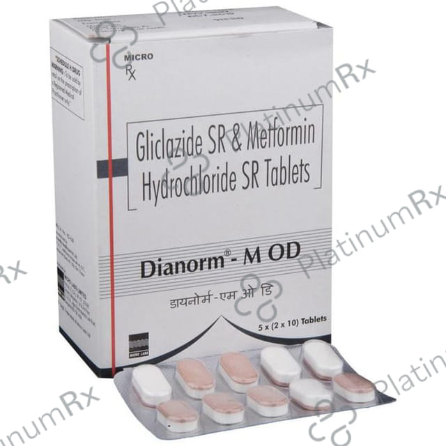 Dianorm M OD 60/500mg Tablet SR 10s
