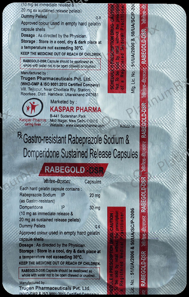 Rabegold D 30mg/20mg Capsule SR