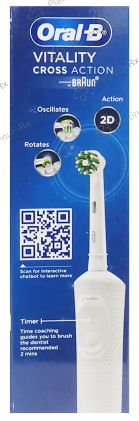 Oral-B Vitality 100 Braun Cross Action Electric Rechargeable Toothbrush