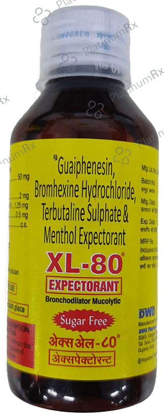 XL 80 Expectorant Sugar Free 100ml