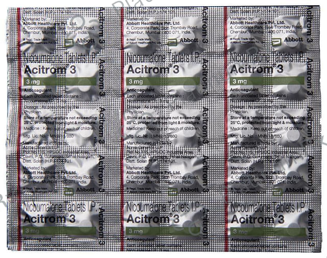 Acitrom 3mg Tablet 30s