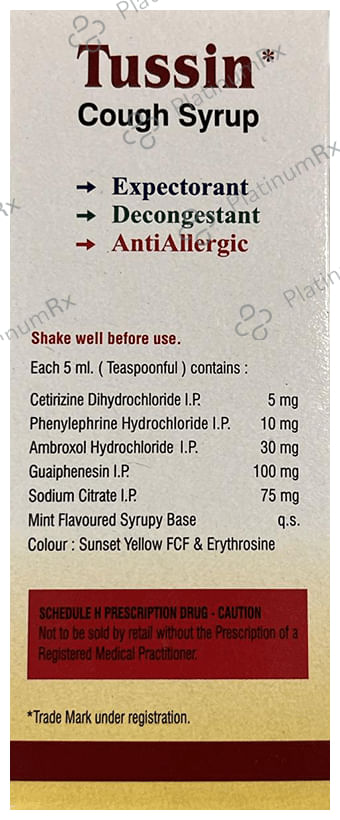 Broncho Tussin 15/50/1.25mg Syrup 100ml