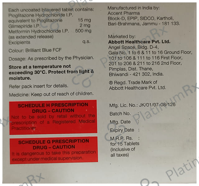 Tribet 2/500/15mg Tablet ER 15s