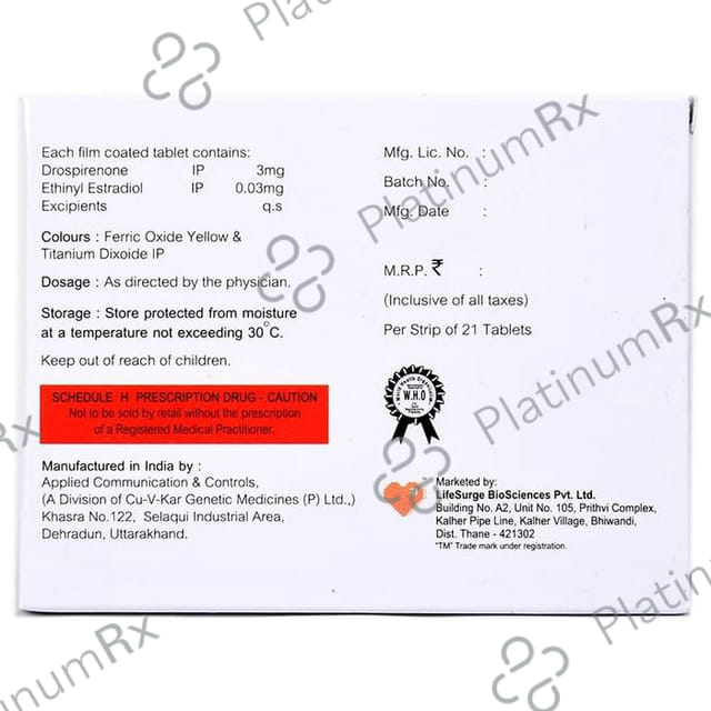 Ocsurge 0.03mg/3mg Tablet