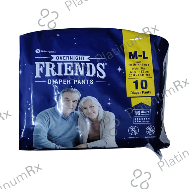 Friends Overnight Adult Unisex Diaper Pants M L 10s