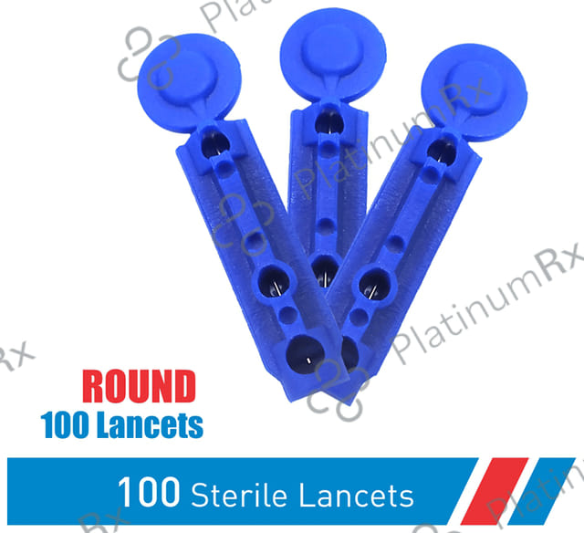 AccuSure Round Blood Lancets (100 Each) 2 units