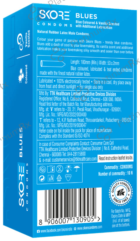 Skore Blues Condom