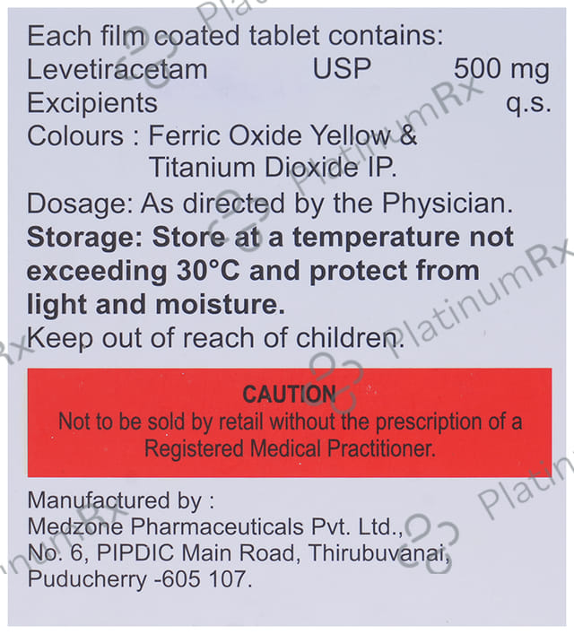 Leviqube 500mg Tablet 15s