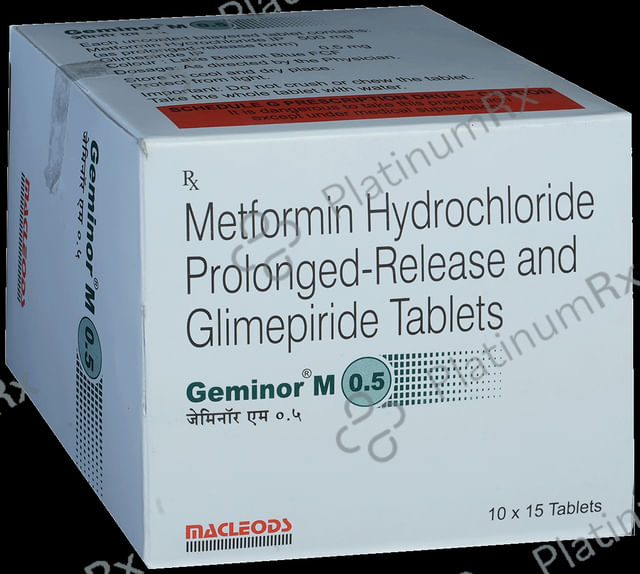 Geminor M 0.5/500mg Tablet PR 15s