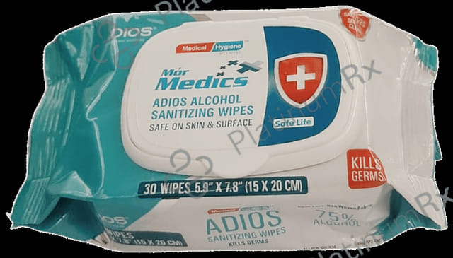 Mor Medics Adios Alcohol Sanitizing Wipes