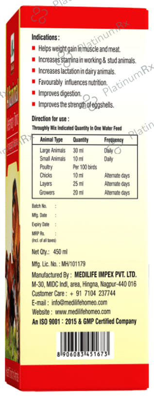 Medilife Alfanimal Veterinary Tonic