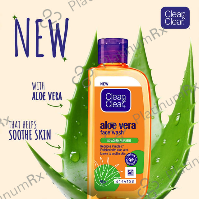 Clean & Clear Aloe Vera Face Wash 50ml