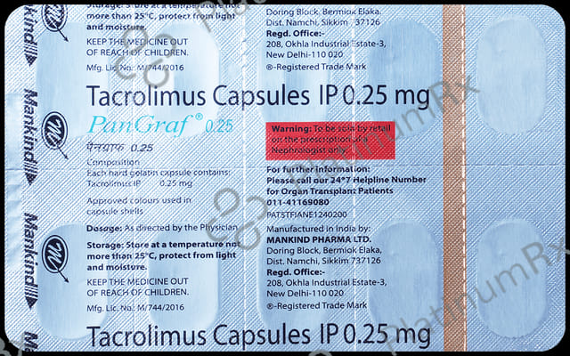 Pangraf 0.25mg Capsule 10s