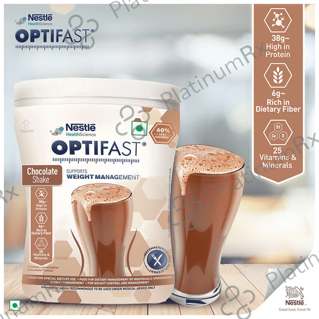 Nestle Optifast with Protein, Fibre, Vitamins & Minerals for Weight Management - Flavour Chocolate